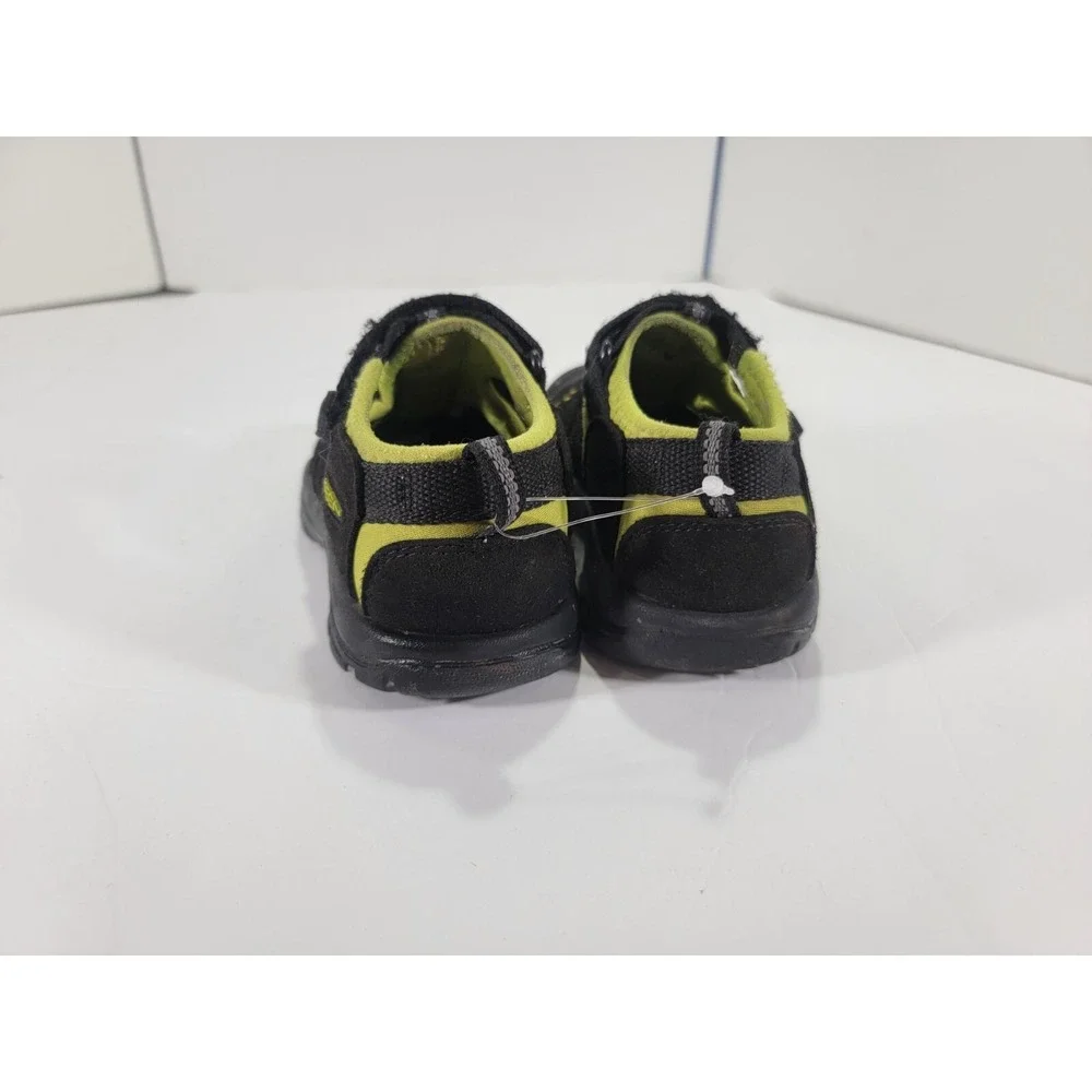 Keen Newport‎ H2 Sandals Toe Protection Black Green Size 11C Youth Kids Boys